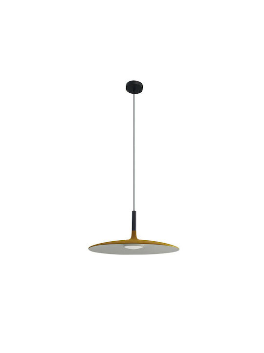 VK Lighting Κρεμαστό Φωτιστικό Χρυσό LED 25x25εκ. VK/04413PE/GD/W/25 71164-002755